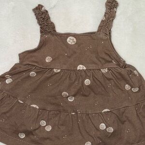 Carter's Brown Baby Dress with Shell Accents